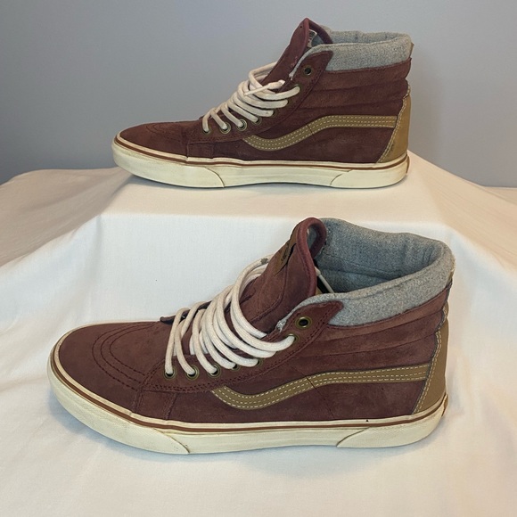 VANS SK8 high tops- warm brown suede - Picture 2 of 7